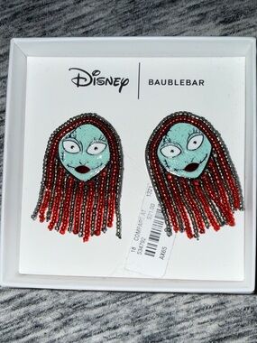 BaubleBar Teal & Red Sally Beaded Fringe Earrings